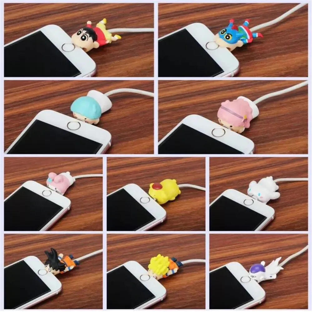 Защитный чехол для зарядного кабеля Mini с рисунком из мультфильма one piece Luffy, защита для передачи данных, usb-кабель для передачи данных, зарядный кабель, защитный рукав