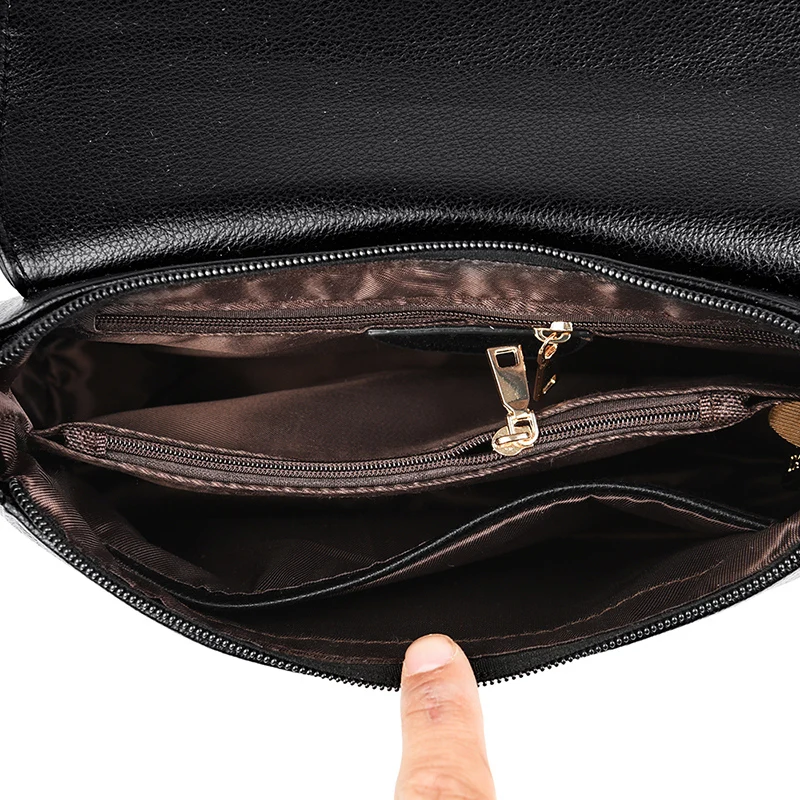 

Black V Pattern Shoulder Bags for Women Handbags Soft Leather Female Crossbody Tote Bag Trendy Quality Ladies Messenger Purses