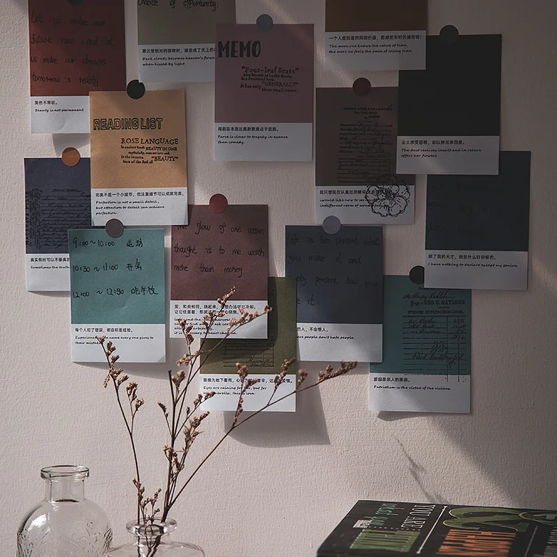 JIANWU 100 листов библиотеки цветная карта серия блокнот Ретро знаменитостей цитаты