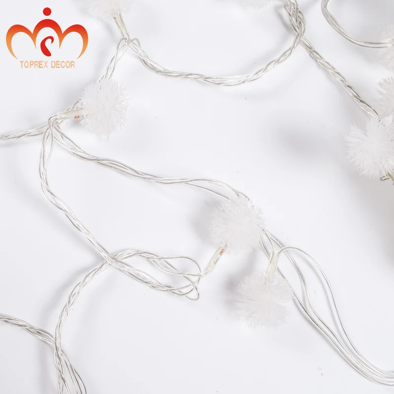 Toprex 10m xmas snowball lights string chrsitmas outdoor party decoration garland light decor | Lighting Strings