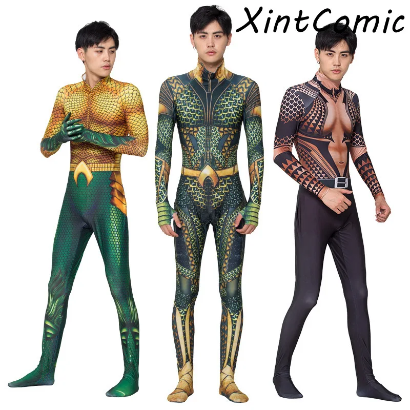 Костюм для косплея из фильма Аквамен костюм супергероя Артура Карри Орина зентай