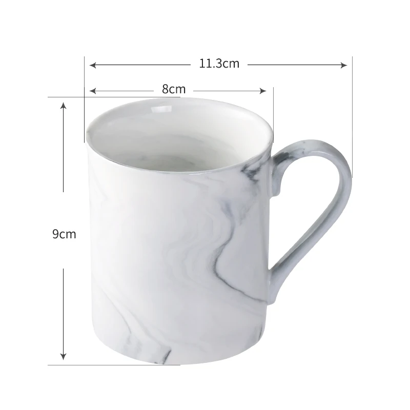 Мраморные кружки подарок для влюбленных утренняя кружка молоко чай кофе
