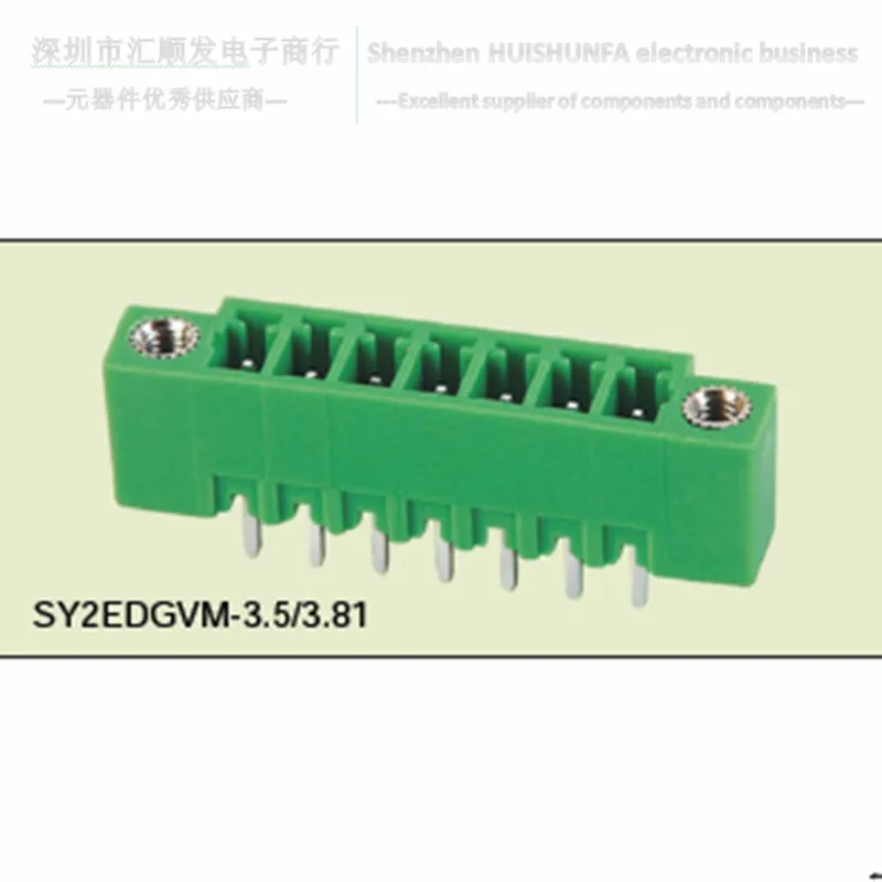 

KF2EDGKM with fixing screw 2p-10p straight/bent pin plug type terminal 3.81mm