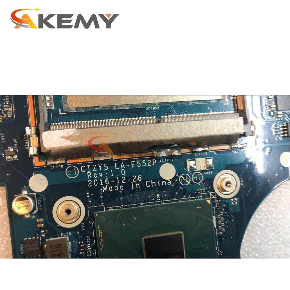 

Akemy 5B20N67856 For Lenovo YOGA 720-15IKB Notebook Motherboard CIZY5 LA-E552P CPU I7 7700HQ GPU GTX1050 100% Test