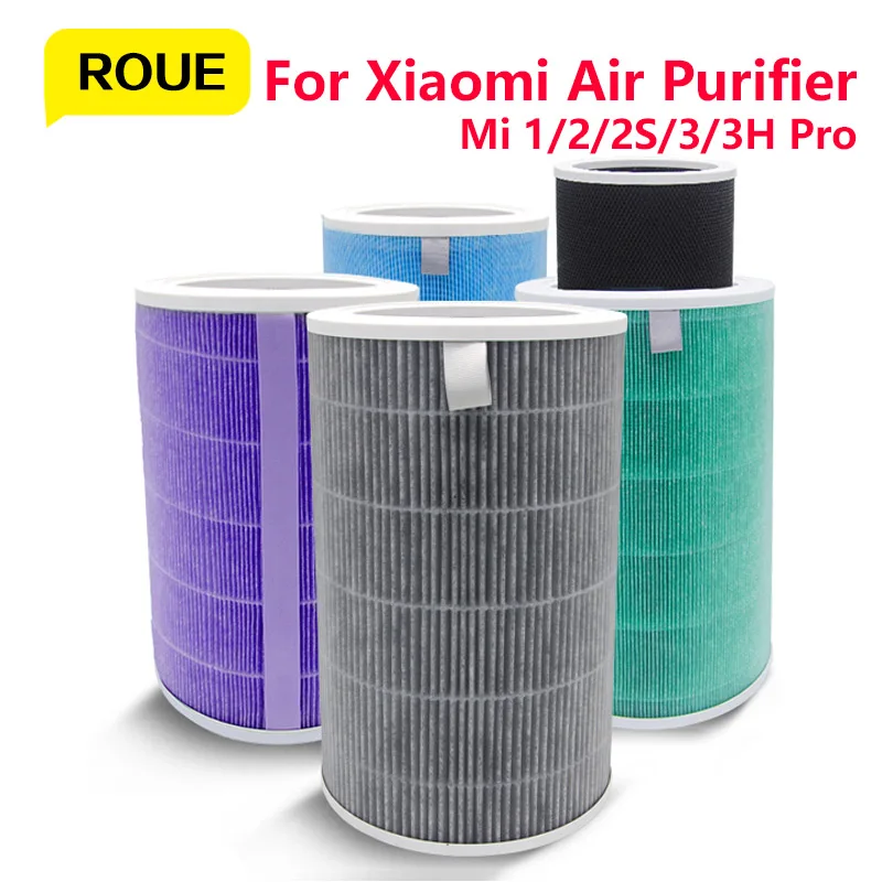 

ROUE Air Filter For Xiaomi Air Purifier Mi 1/2/2S/3/3H Pro Air Purifier Carbon HEPA Replacement Filter Anti Bacteria Formaldehyd