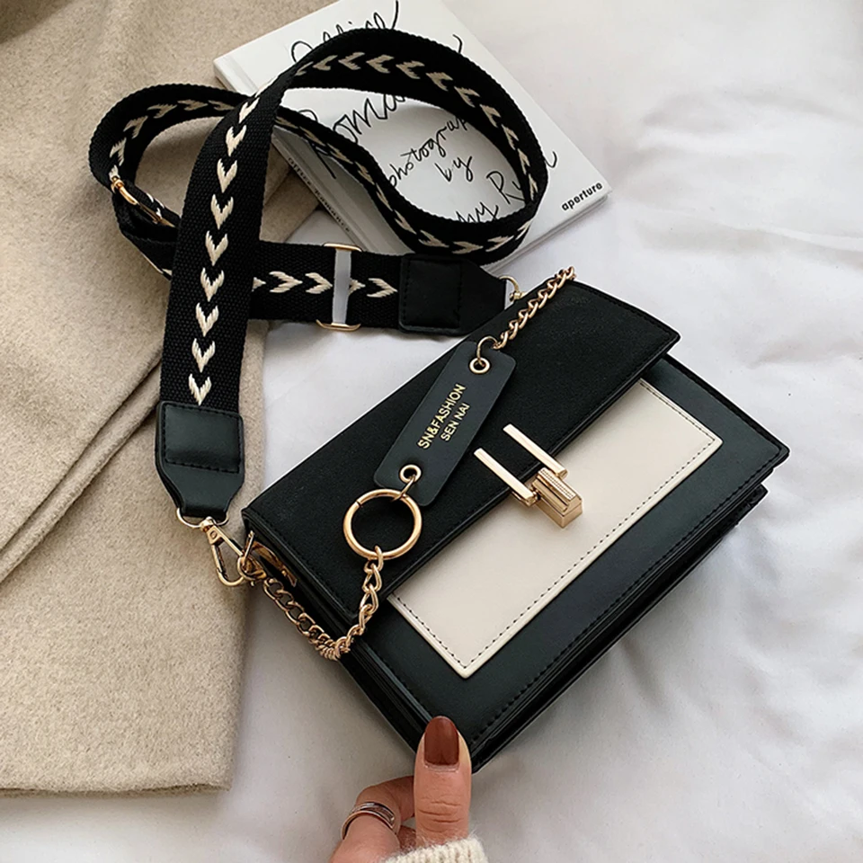 

Сумка через плечо Oswego Женская, модный матовый мессенджер контрастных цветов, маленькая сумочка на цепочке, 2019