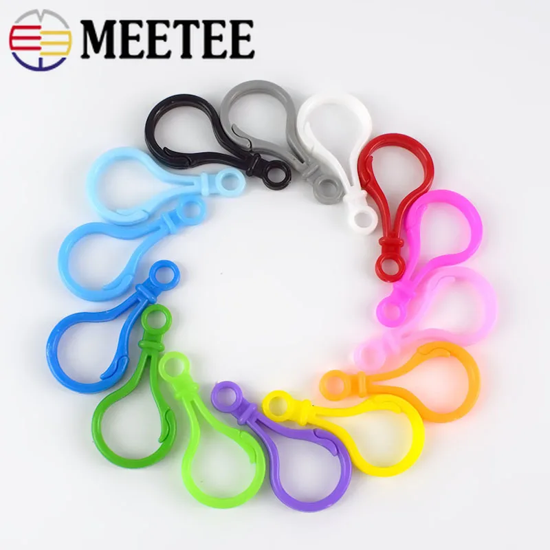Пластиковые застежки Meetee 50 шт. застежки-карабины сделай сам для игрушек зажимы