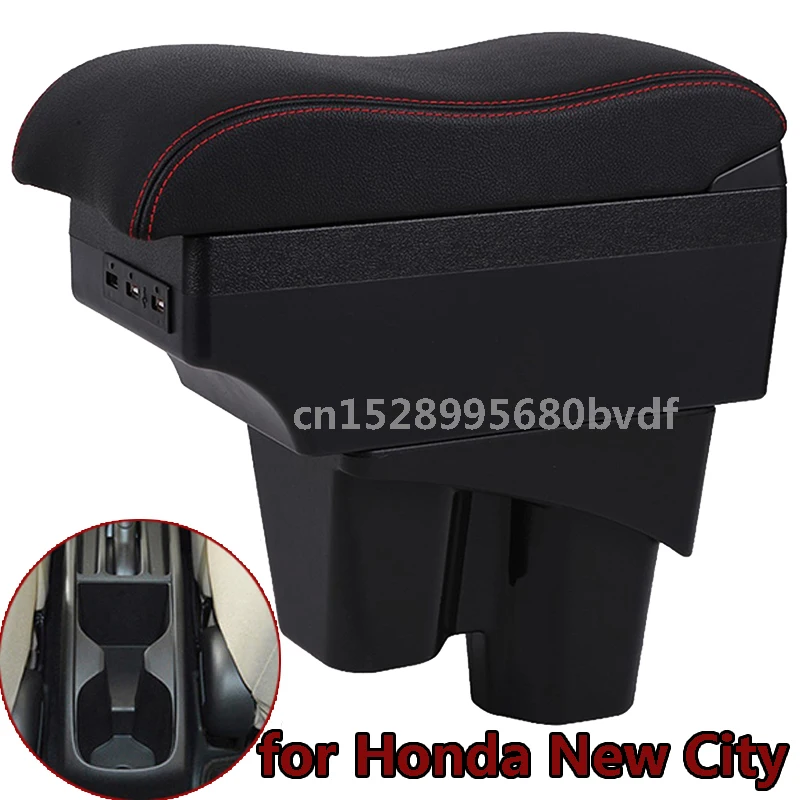 

Подлокотник для Honda, центральный двухуровневый подлокотник с USB-зарядкой, пепельница, аксессуары