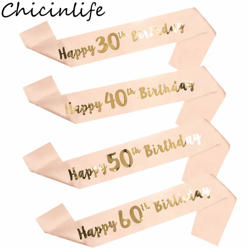 1 шт. атласный пояс Chicinlife для женщин 16 18 21 30 40 50 60 лет|Украшения своими руками