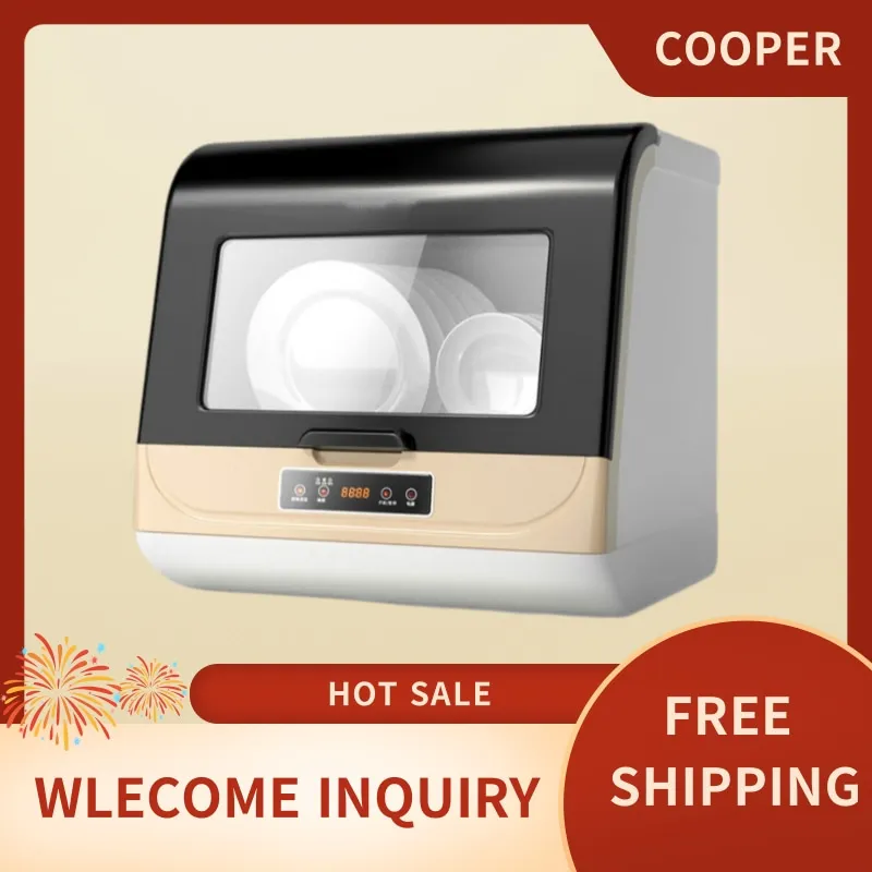 

Intelligent Automatic Dishwasher Home Use Desktop Free Installation Mini Small Disinfection Dish Washing Machine Free Shipping