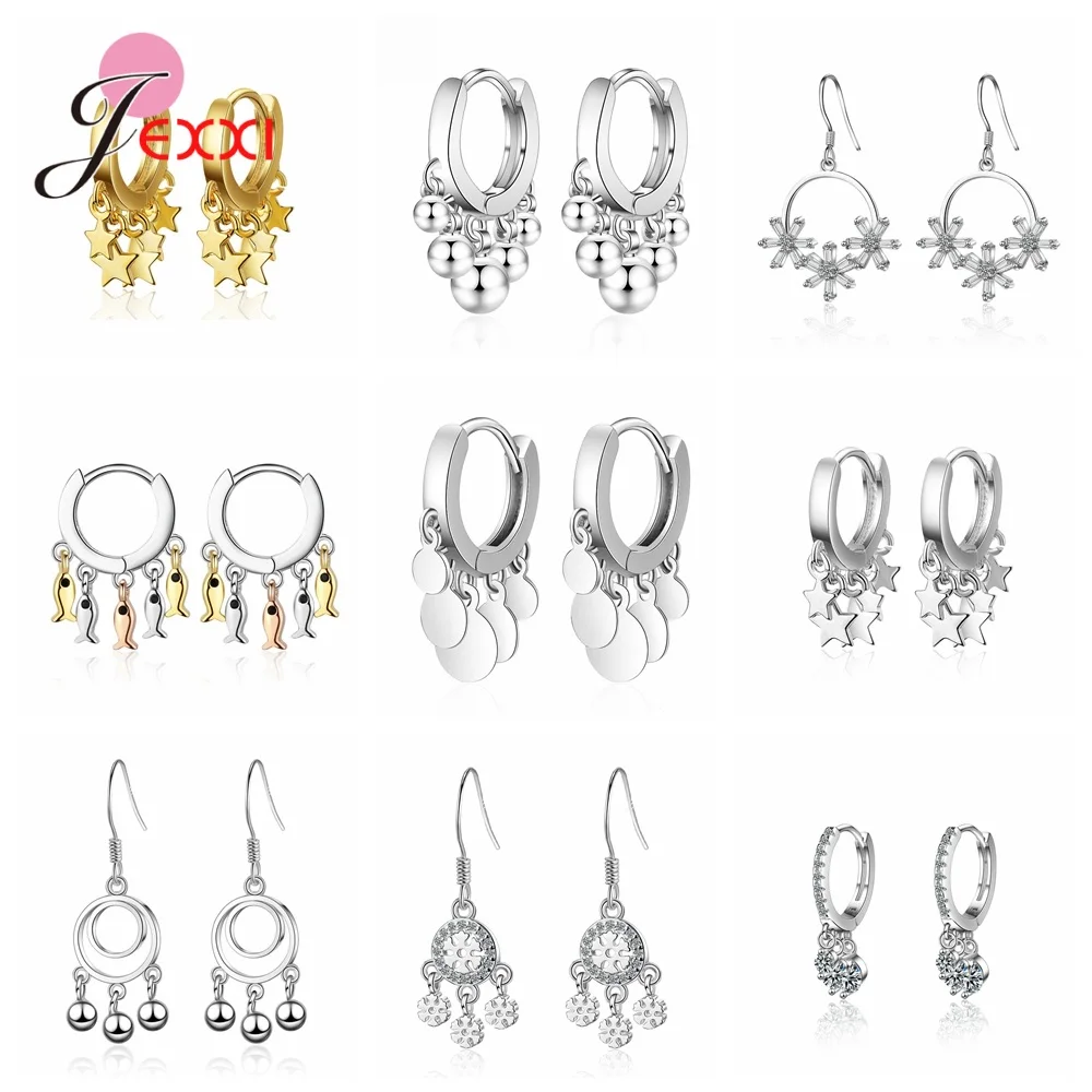 Женские серьги капюшоны из серебра 925 пробы со скидкой|Серьги-кольца| |