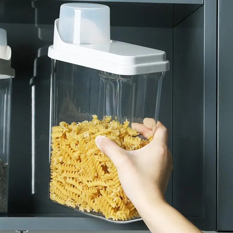 

1pc Sealed Can Kitchen Seal Pot Cereals Soybean Grain Storage Jar Plastic Food Canister