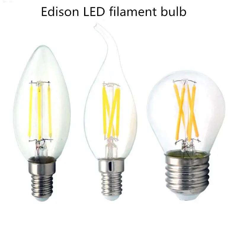 

E14 LED Filament Bulb Retro Edison Glass Bulb for Home Ceilling Decoration C35/C35L/G45