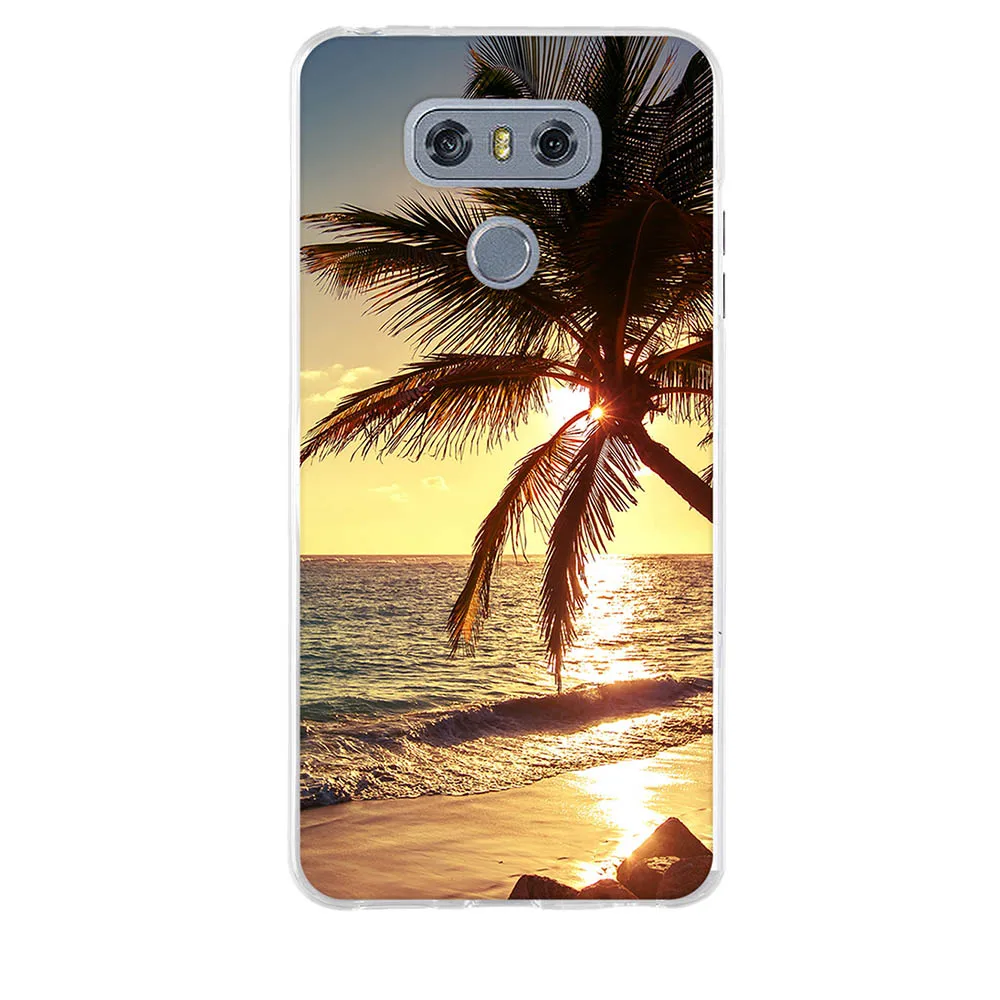 Для LG G4 G5 чехол Ультратонкий Мягкий ТПУ силиконовый для с милым животным рисунком