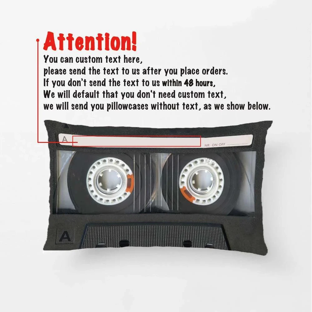

Индивидуальная ретро-кассета, свадебная декоративная наволочка для подушки, чехол, индивидуальный подарок от Lvsure для автомобильного дивана, сиденья, подушки, чехол