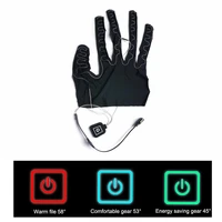 1pc five finger skiing gloves heating pads lithium battery powered three gear temperature adjusting heated pad for winter warm