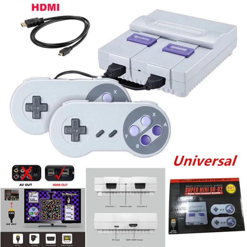 Классическая Мини ТВ консоль 660 встроенных игр ретро игры ручной игровой плеер