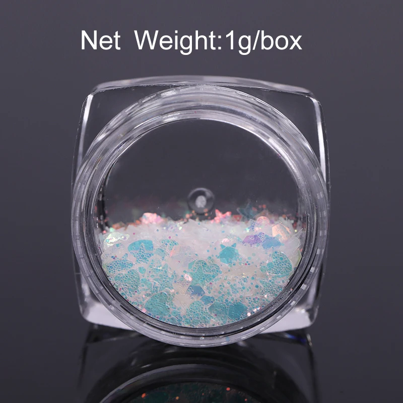 Хлопья с блестками для ногтей AB Color блестящее украшение пудра блестящая цветной