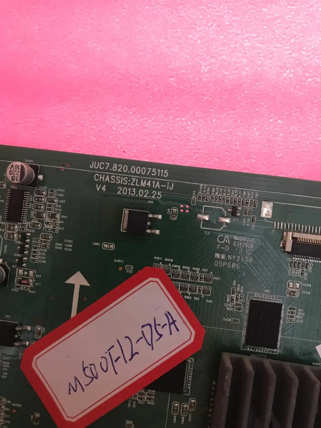 

Original 3D50C2000I motherboard JUC7.820.00075115 with AU screen M500F12-D5-A