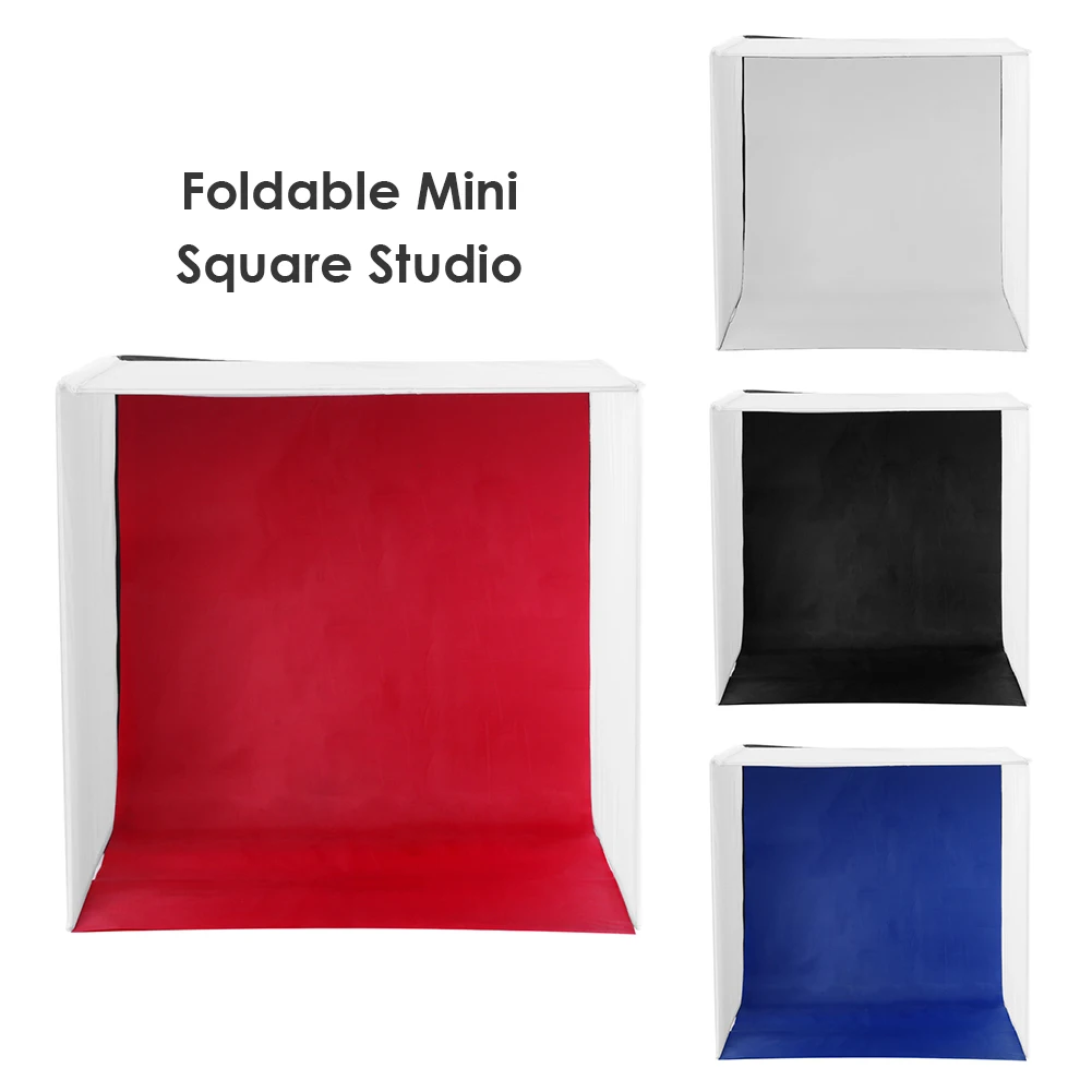 ALLOYSEED 40cm Foldable Square Lightbox Softbox Portable Photo Studio Photography Flash Light Diffuser Soft Box For DSLR Camera |