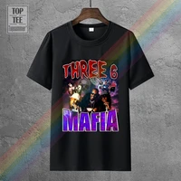 three six 6 mafia t shirts retro gothic tshirts emo punk fashionable sweatshirt horror tee shirt hippie goth t shirt