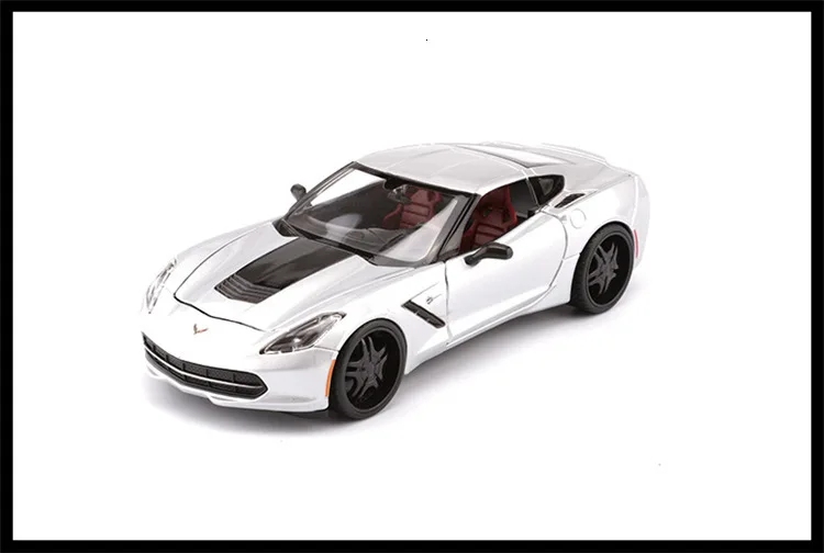 Масштаб 1:24 Chevrolet Corvette Z06 ZL1 имитация литья под давлением металлическая модель автомобиля сплав автомобиль игрушки для мальчиков подарки коллекция Горячая колесо