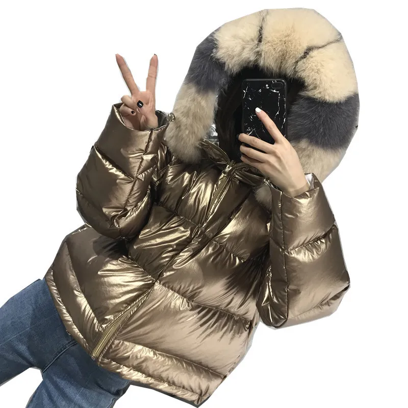 

short Korean Wear winter new down fashion jacket, jacket on both loose fit easy wear, slim and large