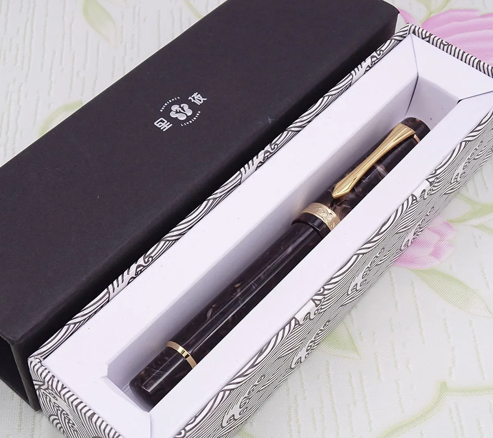 

LIY (Live In You) Mountain Series Resin Celluloid Fountain Pen Schmidt Fine Nib Converter Awesome Writing Pen Collection-Chaifei