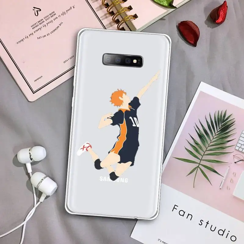 

Haikyuu Phone Case Transparent For Samsung Galaxy A71 A21s S8 S9 S10 plus note 20 ultra