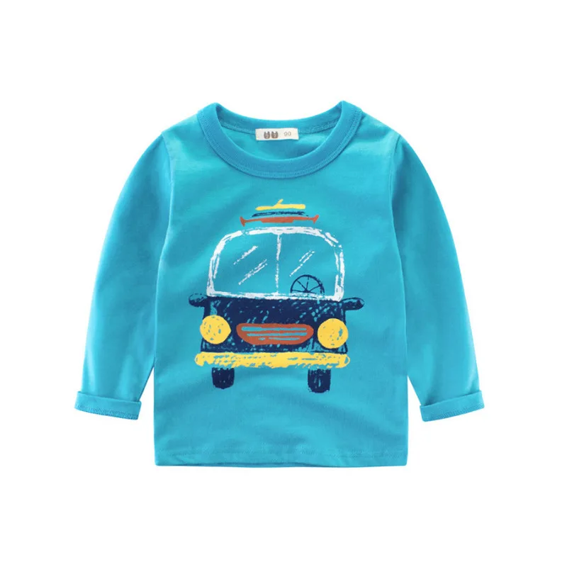 Распродажа! Футболки с мультяшным принтом для мальчиков ростом 100-160 см рубашка