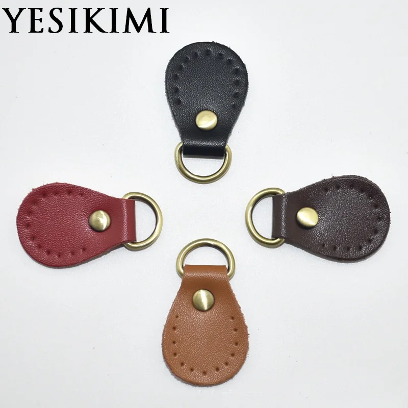 Wholesale YESIKIMI Bag Accessories Replacement 2.5cm DIY Belt Buckles Genuine Leather D Hasp 100PCS/Lot Cheaper Leather Buckle