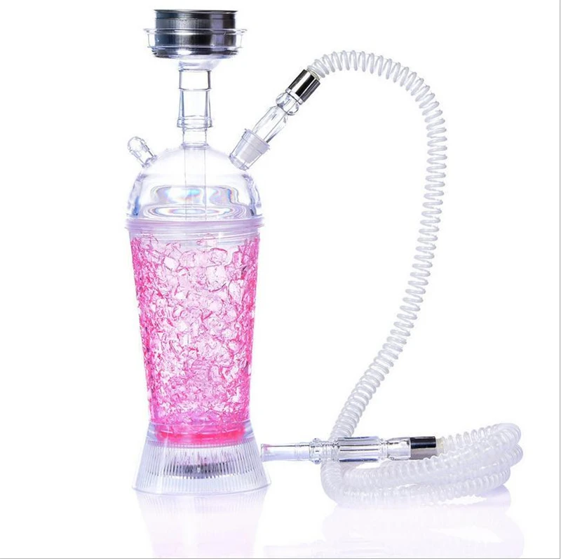 Led 5 цветная акриловая трубка кальян наргиле Completo Chicha кальян арабский кальян набор кальян водяные аксессуары бар домашние Вечерние