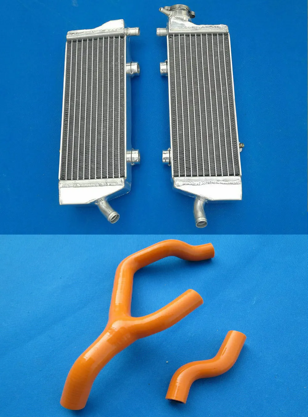 Алюминиевый радиатор + силиконовый шланг для KTM 250/350/450 SXF/SX-F/XCF 2011 2012 2013 2014 250SXF 350SXF