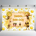 Фон для фотосъемки с изображением майи пчелы, подсолнухов, дня пчелы, новорожденных