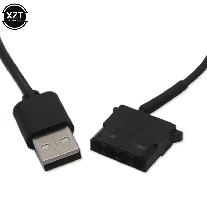 4-контактный USB ПК Компьютерный Вентилятор кабель питания 5 в адаптер Папа-мама Molex