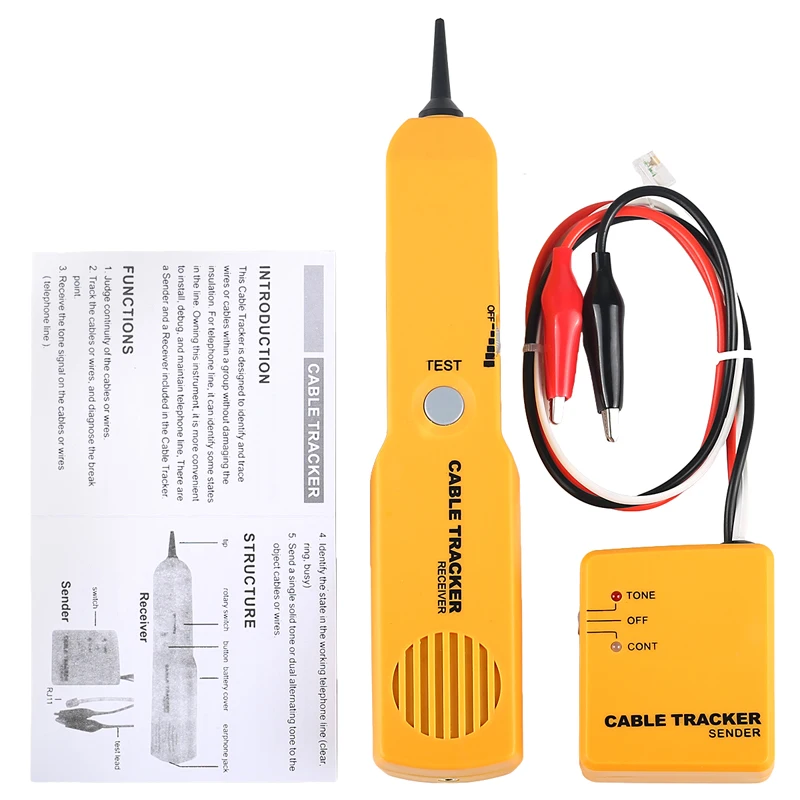 Трекер диагностический тональный искатель телефонный проводной кабель тестер