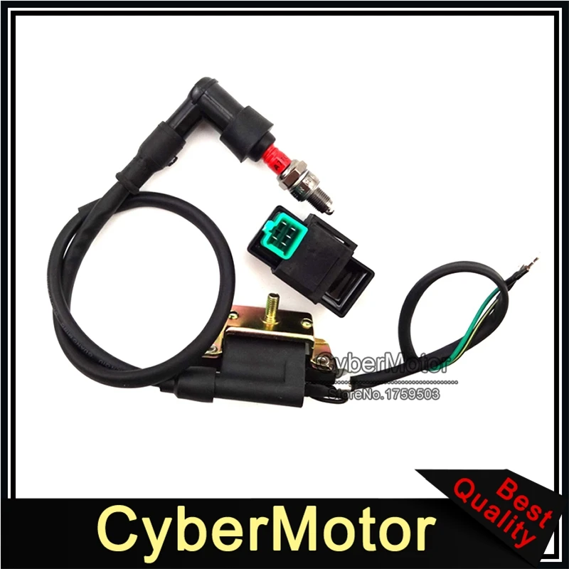 Катушка зажигания переменного тока CDI Коробка A7TC Свеча для 50cc 70cc 90cc 110cc двигатель