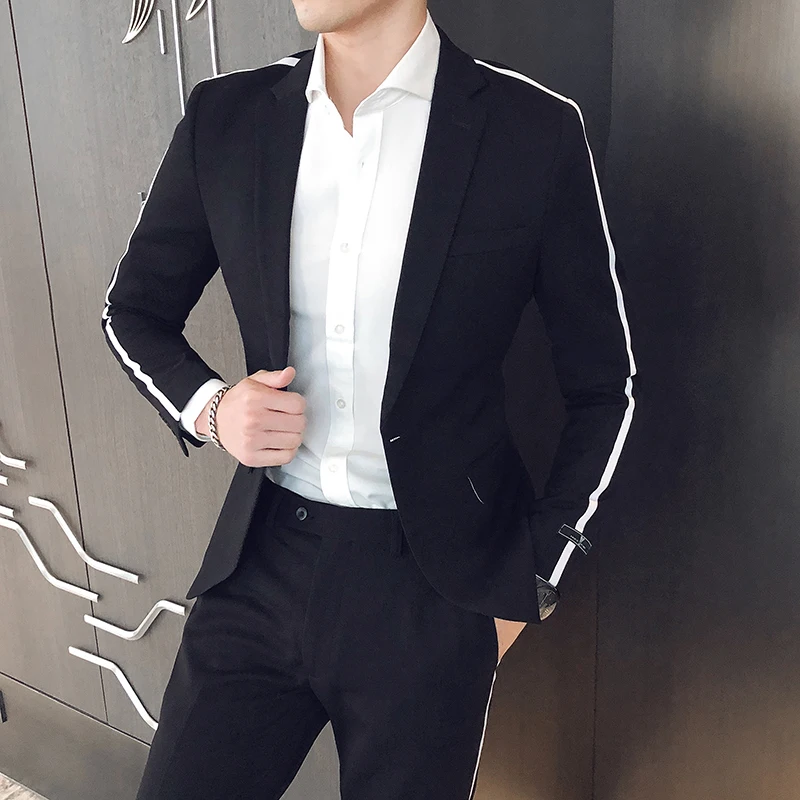 Мужской костюм Gzdeerax из 2 предметов роскошные однобортные мужские костюмы в