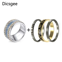 dicsgee titanium stainless steel rings for women creative statement femme bijoux stereoscopic new retro punk exaggerated ring