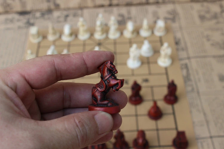 Шахматная доска игры новое качество Традиционный китайский Набор для игры в шахматы смолы шахматные части мягкая шахматная доска архаизмы ретро