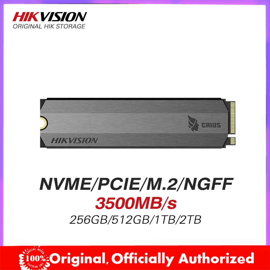 

Hikvision SSD 256GB 512GB 1TB 2TB M.2 ngff Nvme PCIe Internal Solid State Disk SDD 2280 for Laptop Desktop TLC Disk