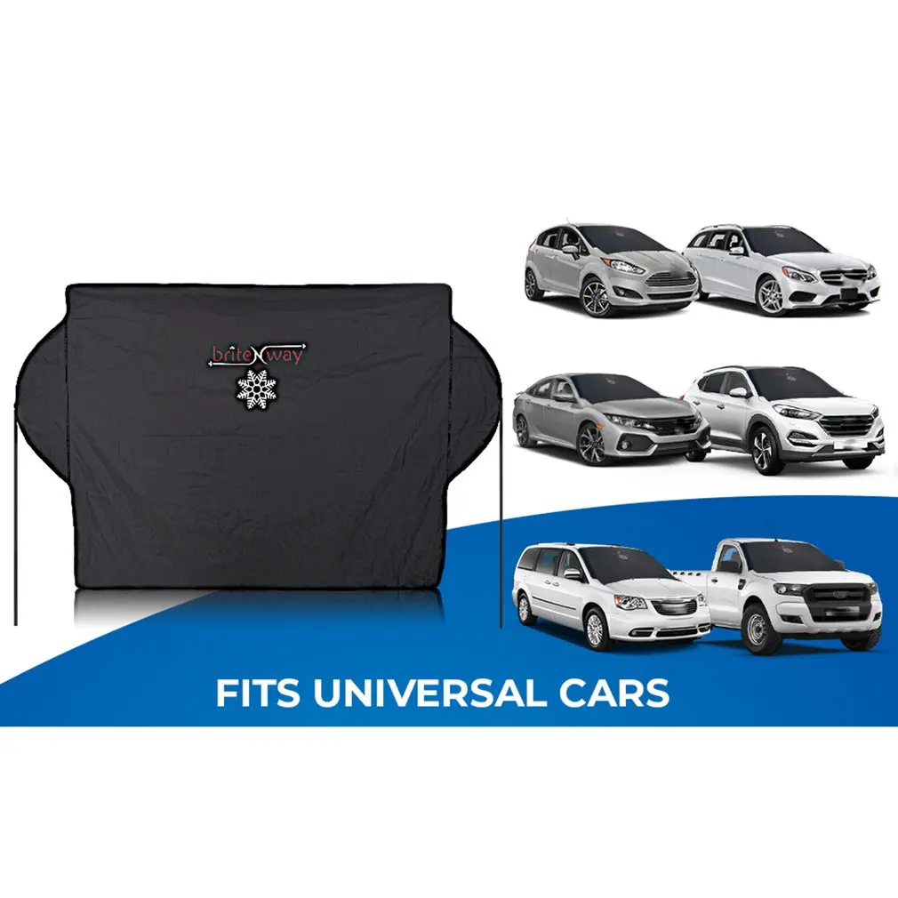 

Car Front Windshield Sunshield Windshield Snow Cover and Sunshade for Most Weather Winter and Summer for Most Cars