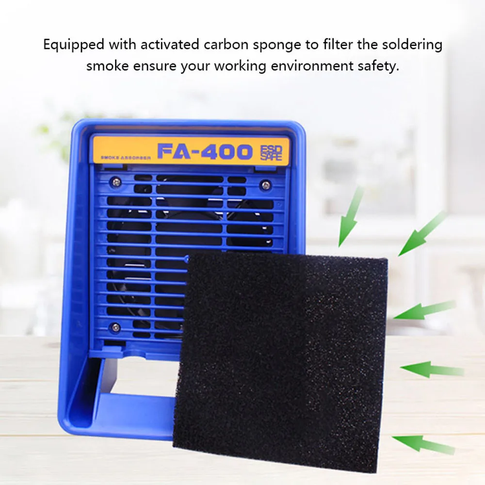 

Solder Iron Smoke Absorber Fume Extractor Soldering Air Blower Desktop Exhaust Fan Ventilator Smoke Absorb Machine EU US Plug