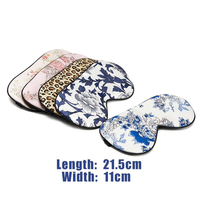 Маска для сна с фарфоровым узором 100% шелк тени век затенение повязка на глаза