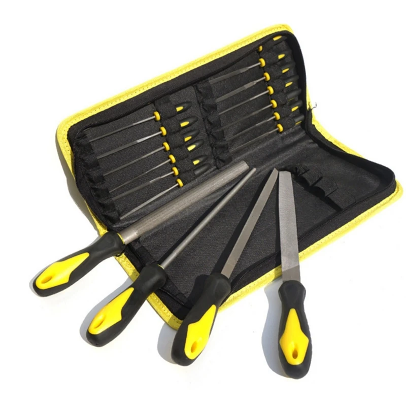 

18pcs Needle File Set Flat Semicircular Triangle Round File for Metal Glass Wood Carving Woodworking Hardware Tool