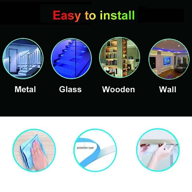 

15M Waterproof Led Strip Lights with 44 Keys Controller Flexible Color Changing RGB Light Strips