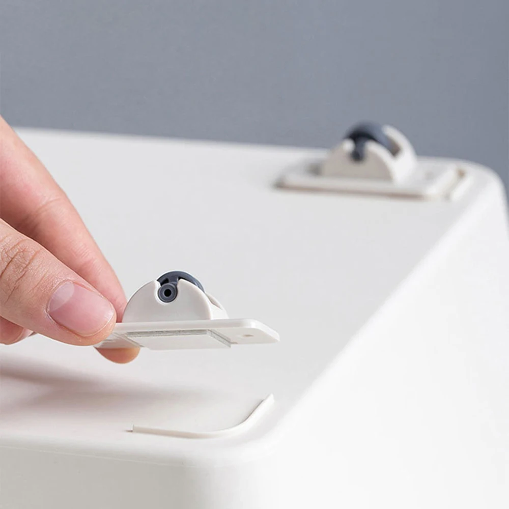 4 шт. клейкие ролики шкива для ящика шкафа ящик хранения мусорное ведро маленькая