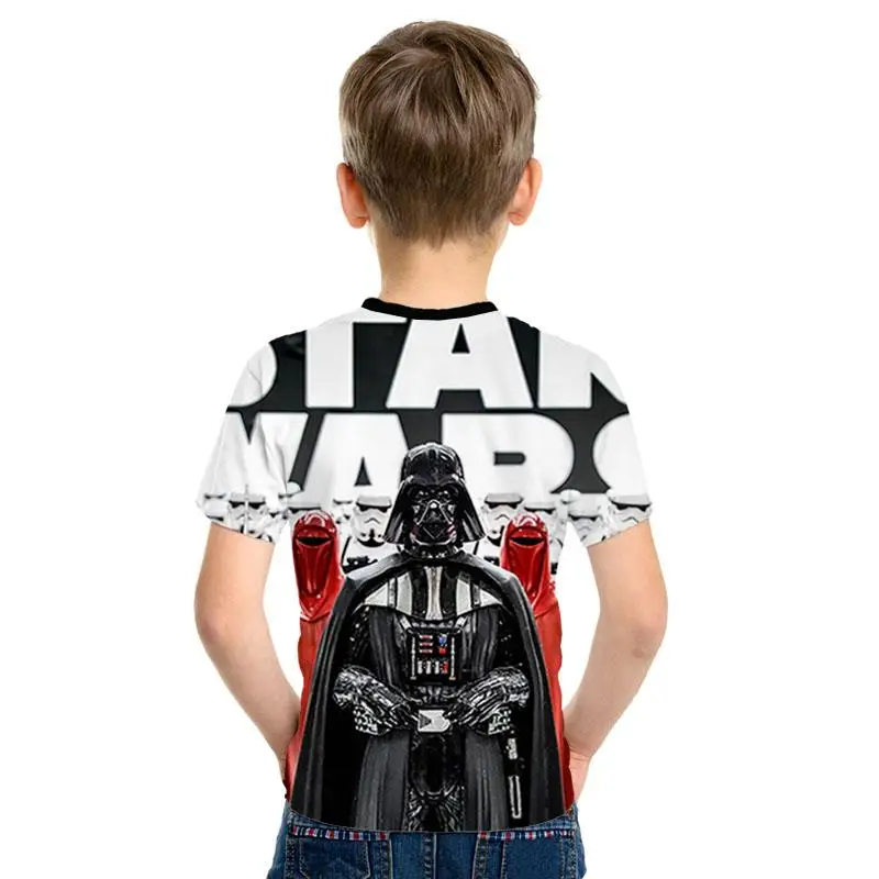 Звездные войны 3D imprimir bien de los hombres/las nias Топы Camiseta de manga corta Caballero Jedi imprimir nios camiseta de moda