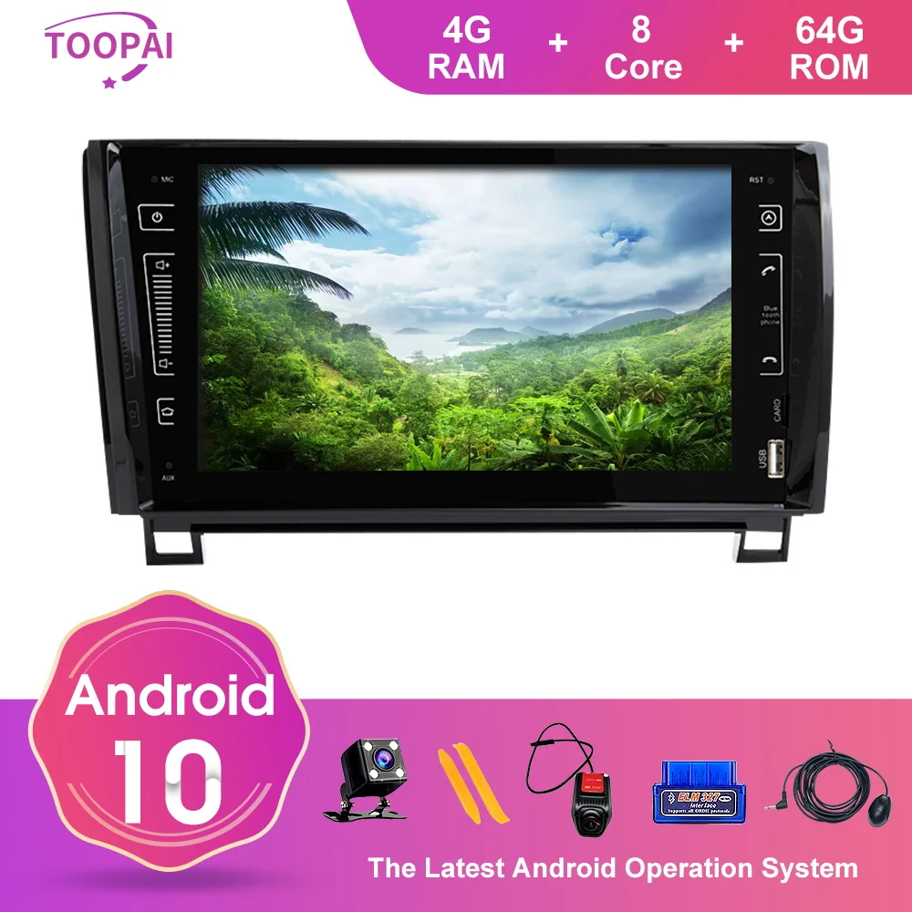 TOOPAI Android 10 для Toyota Tundra 2007 2013 Sequoia 2008 2014 Авто Радио Стерео GPS навигация автомобильный
