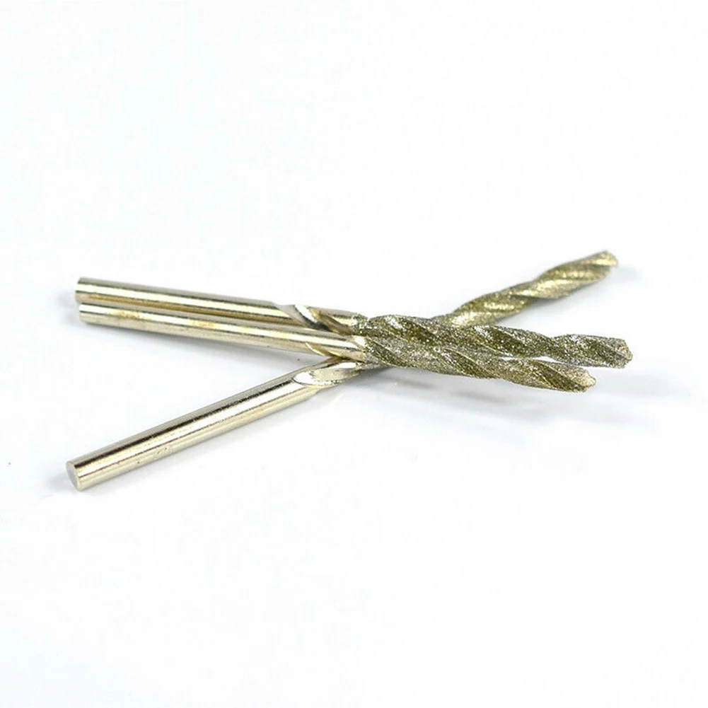 

Tool Diamond Tipped Drill Bit 0.8-4.0mm set Twisting Drill Bits Practical 10pcs Tile